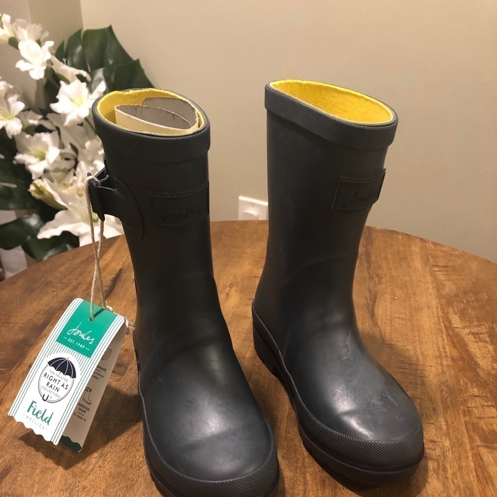 Joules Rubber Rain Boots, Kids size 12, BNWT
